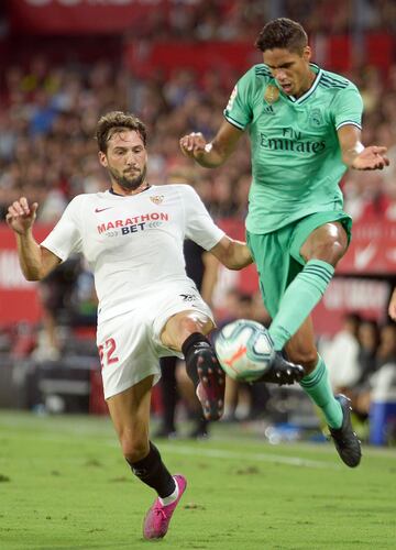 Raphael Varane y Franco V¨¢zquez.