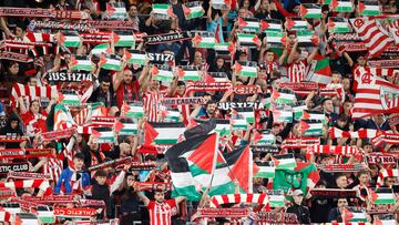 San Mamés se moja por Palestina