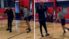 Saquon Barkley goes viral for shockingly bad basketball skills
