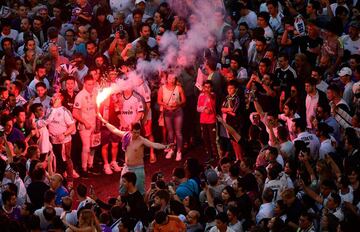 La Cibeles recibe a los campeones de la Champions