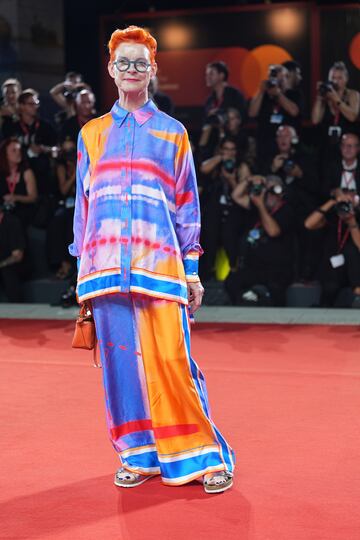 Sandy Powell durante el Festival Internacional de Cine de Venecia celebrado en el Lido de Venecia.