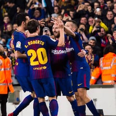 Resumen y goles del Barcelona 2 - Espanyol 0 de Copa del Rey