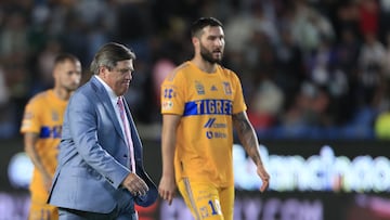 Miguel Herrera head coach of Tigres during the game Pachuca vs Tigres UANL, corresponding to the Quarter Finals second leg match of the Torneo Apertura 2022 of the Liga BBVA MX, at Hidalgo Stadium, on October 16, 2022.
<br><br>
Miguel Herrera Director Tecnico de Tigres durante el partido Pachuca vs Tigres UANL, correspondiente al partido de vuelta de Cuartos de Final del Torneo Apertura 2022 de la Liga BBVA MX, en el Estadio Hidalgo el 16 de octubre de 2022.