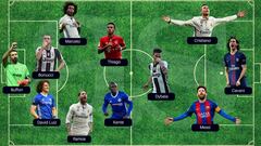 El once de World Soccer. 