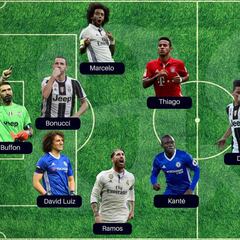 World Soccer: tres del Madrid, Thiago y Messi en el 11 del año