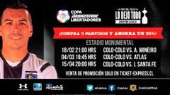 Colo Colo inicia la venta de entradas para la Libertadores