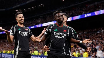 16/04/25 PARTIDO CHAMPIONS LEAGUE CUARTOS VUELTA
REAL MADRID - ARSENAL
GOL 0-1 SAKA ALEGRIA