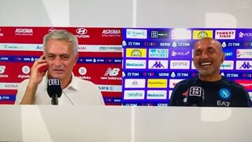 La imperdible 'encerrona' en directo de Mourinho a Spalletti antes de enfrentarse