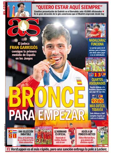 Las portadas de AS de julio