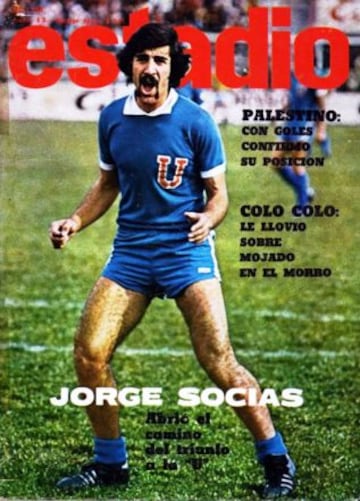 Jorge Soc&iacute;as jug&oacute; 26 partidos ante Colo Colo, anotando siete goles.