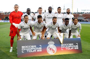 Alineación del Real Madrid contra el América