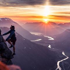 Kilian Jornet también corre por las montañas noruegas