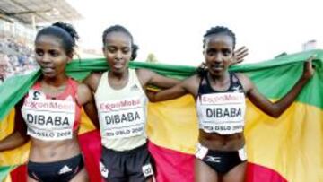 Las tres hermanas Dibaba. 