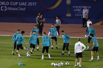 Último entrenamiento antes de la final del Mundial de Clubes