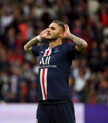 El delantero centro argentino está cedido en el PSG por el Inter de Milán por 5 millones de euros. 