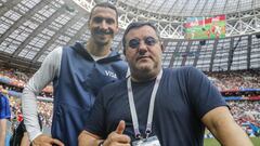 Mino Raiola, junto a Ibrahimovic.