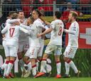 Suiza desperdicia un 3-0 y Dinamarca iguala en 9 minutos