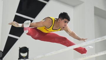 Ángel Barajas en el Mundial Juvenil de Gimnasia Artística.