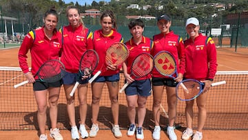 Sorribes, Maristany, Bolsova, Suárez, Romero y Quevedo, en Eslovenia.