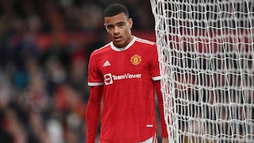 (FILES) In this file photo taken on January 3, 2022 Manchester United's English striker Mason Greenwood is substituted during the English Premier League football match between Manchester United and Wolverhampton Wanderers at Old Trafford in Manchester, north west England. - Manchester United forward Mason Greenwood has been charged with attempted rape, engaging in controlling and coercive behaviour, and assault occasioning actual bodily harm, prosecutors said Saturday, Ocober 15, (Photo by Paul ELLIS / AFP) / RESTRICTED TO EDITORIAL USE. No use with unauthorized audio, video, data, fixture lists, club/league logos or 'live' services. Online in-match use limited to 120 images. An additional 40 images may be used in extra time. No video emulation. Social media in-match use limited to 120 images. An additional 40 images may be used in extra time. No use in betting publications, games or single club/league/player publications. / 