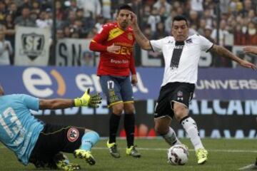 FECHA 1: Colo Colo arranca el Apertura frente a Unión Española. El Cacique ganó en Santa Laura por 2-1 con dos anotaciones de Martín Rodríguez. 