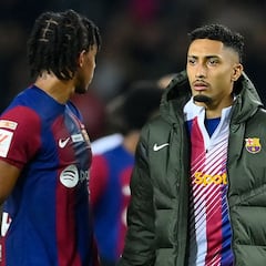 Tranquilidad en el vestuario con Raphinha y Koundé: no hay lesión