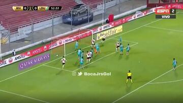 El polémico gol de Borré ante Liga, ¿hay fuera de juego?