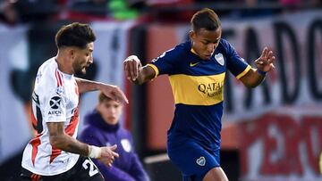 Sebasti&aacute;n Villa ingres&oacute; desde el banco en el supercl&aacute;sico argentino