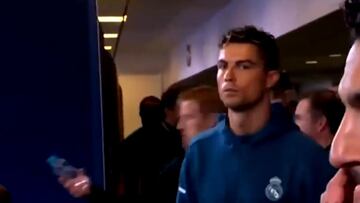 De una mirada que mata de Cristiano a Neymar dejando con el molde a Suárez: momentazos en el túnel