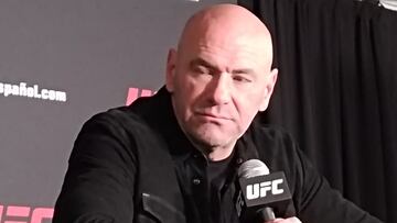 Dana White durante la conferencia de prensa de UFC Fight Night Ciudad de México.