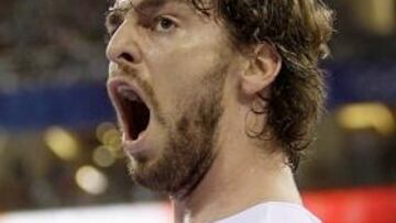 <b>GRANDE PAU.</b> El pivot español fue el mejor del encuentro con 20 puntos y diez rebotes.