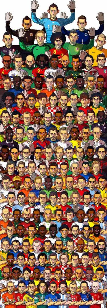 ¿A qué jugadores mexicanos ubicas en esta ilustración?