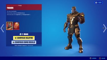 Fortnite: skin Thanos ya disponible; precio y contenidos
