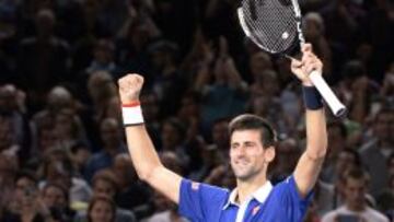 Djokovic, tras el punto definitivo.