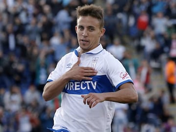 Futbol, Universidad Catolica vs Huachipato, Octava fecha Campeonato Apertura 2016-2017.
 El jugador de Universidad Catolica Diego Buonanotte celebra luego de convertir un gol contra Huachipato durante el partido de primera division disputado en el estadio San Carlos de Apoquindo.  
 en Santiago, Chile.
 01/10/2016 
 Javier Torres/Photosport******** 
 
 Football, Universidad Catolica vs Palestino, Third date Aperture Champioship.
 Universidad Catolica&#039;s player Diego Buonanotte celebrates after scoring against Huachipato during the first division football match held at the San Carlos de Apoquindo stadium in Santiago, Chile.
 01/10/2016
 Javier Torres/Photosport