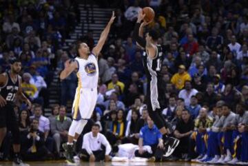 Stephen Curry y Danny Green.