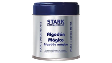 Algodón limpiametales mágico de Stark disponible en Amazon.