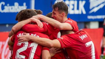 Ante Budimir of C.A.Osasuna celebrates a goal during the spanish league, LaLiga, football match played between CA Osasuna v Granada CF at El Sadar Stadium on january 24, 2021 in Pamplona, Navarra, Spain.
AFP7
24/01/2021 ONLY FOR USE IN SPAIN