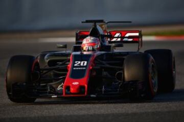 Kevin Magnussen en su Haas-Ferrari VF-17 