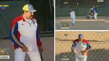 Sin palabras... Maduro 'jugando' softbol y los narradores como auténticos locos