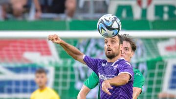 Vienna (Austria), 24/08/2023.- Giacomo Bonaventura (ACF Fiorentina) during the UEFA Europa Conference League Qualification play off first leg soccer match between SK Rapid and ACF Fiorentina at the Allianz Stadium in Vienna, Austria, 24 August 2023. (Viena) EFE/EPA/MAX SLOVENCIK