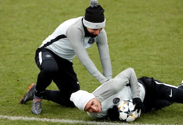 Verratti y Di Maria.