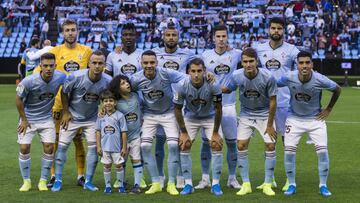 Formaci&oacute;n inicial del Celta en el partido de la sexta jornada de LaLiga contra el Espanyol.