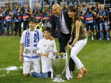 Zidane y su familia.