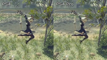 NieR: Automata, comparativa PS4 Pro vs PS4