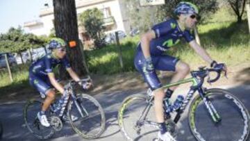 Nairo Quintana y Alejandro Valverde son las principales bazas del Movistar.