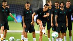 Cristiano completa la última sesión antes de la Supercopa
