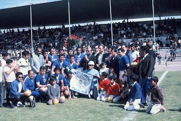 Jugadores del Pachuca en la temporada 1966-1967.