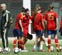 Último entrenamiento de España antes de partir a Canadá
