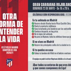El Atlético pide 'responsabilidad' en la caravana por la Liga